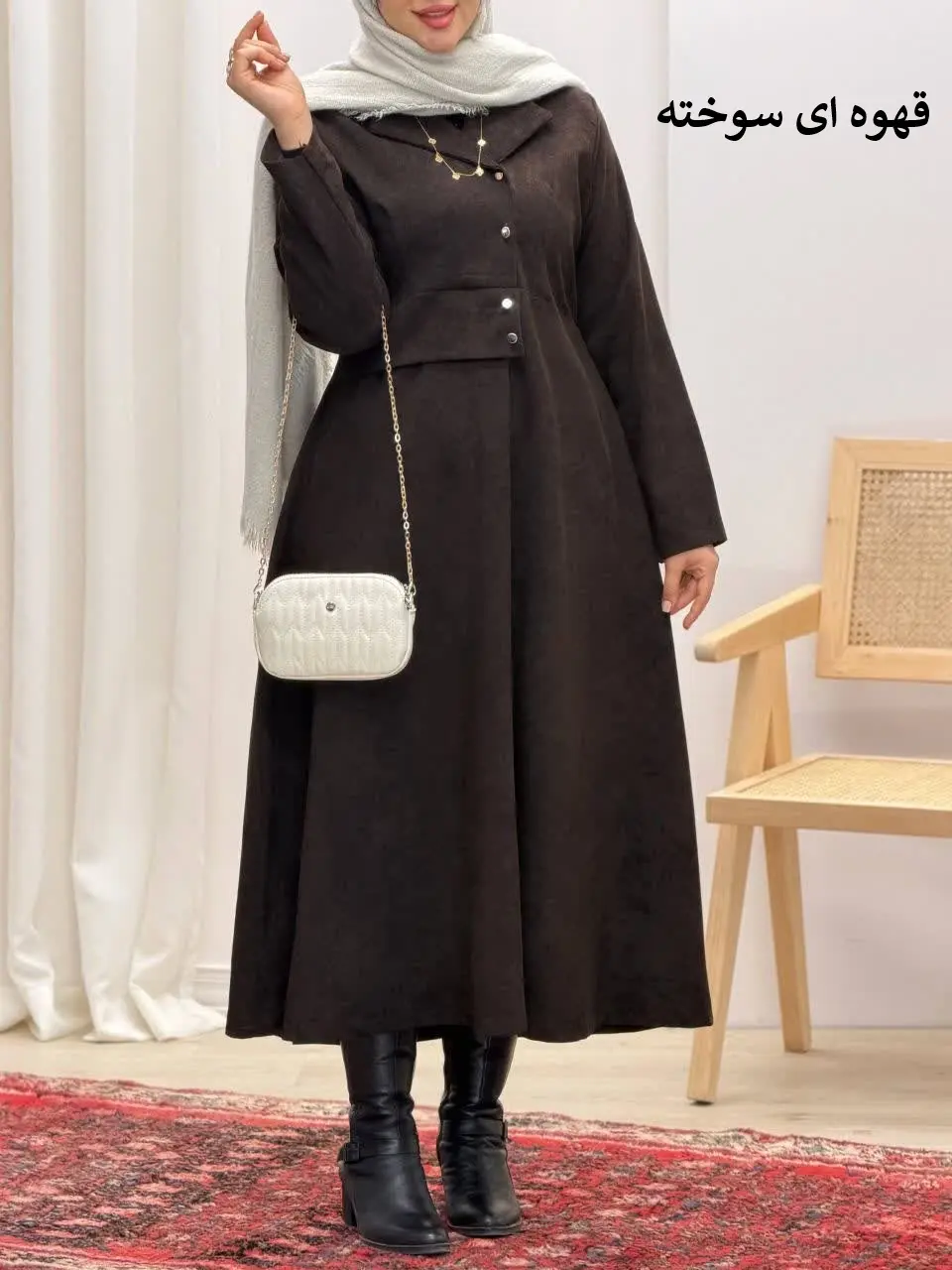 3717-مانتو مزونی وقار